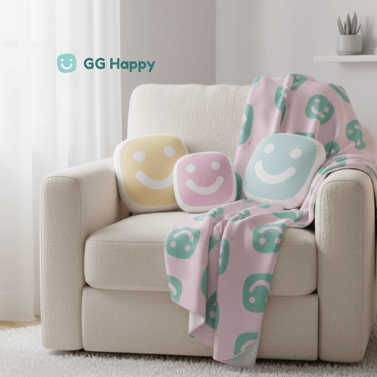 Custom - Shaped Pillow – GG Happy Soft Yellow Edition - GG Happy