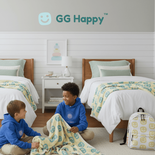 Throw Blanket Stay Bright – GG Happy™ Collection | Cozy Holiday Gift | Cheerful & Soft Home Decor - GG Happy