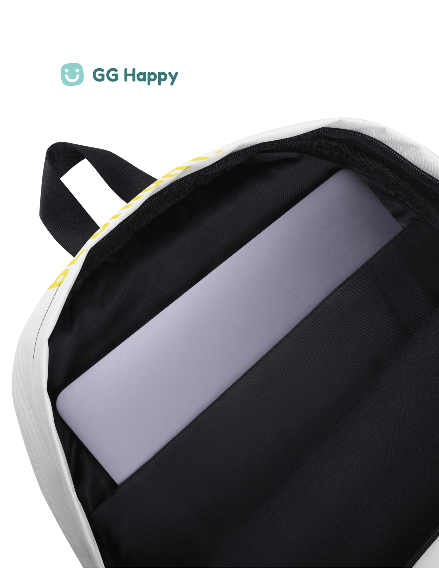 GG Happy™ “Be Bright • Be Happy • Be You” Backpack from Stay Bright Collection| Mindful Adventure Bag | Water - Resistant Laptop Backpack | Positive Vibes Everyday Carry - GG Happy