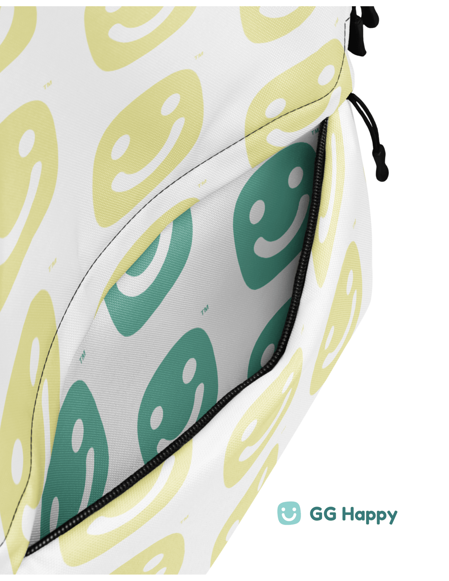 GG Happy™ “Be Bright • Be Happy • Be You” Backpack from Stay Bright Collection| Mindful Adventure Bag | Water - Resistant Laptop Backpack | Positive Vibes Everyday Carry - GG Happy