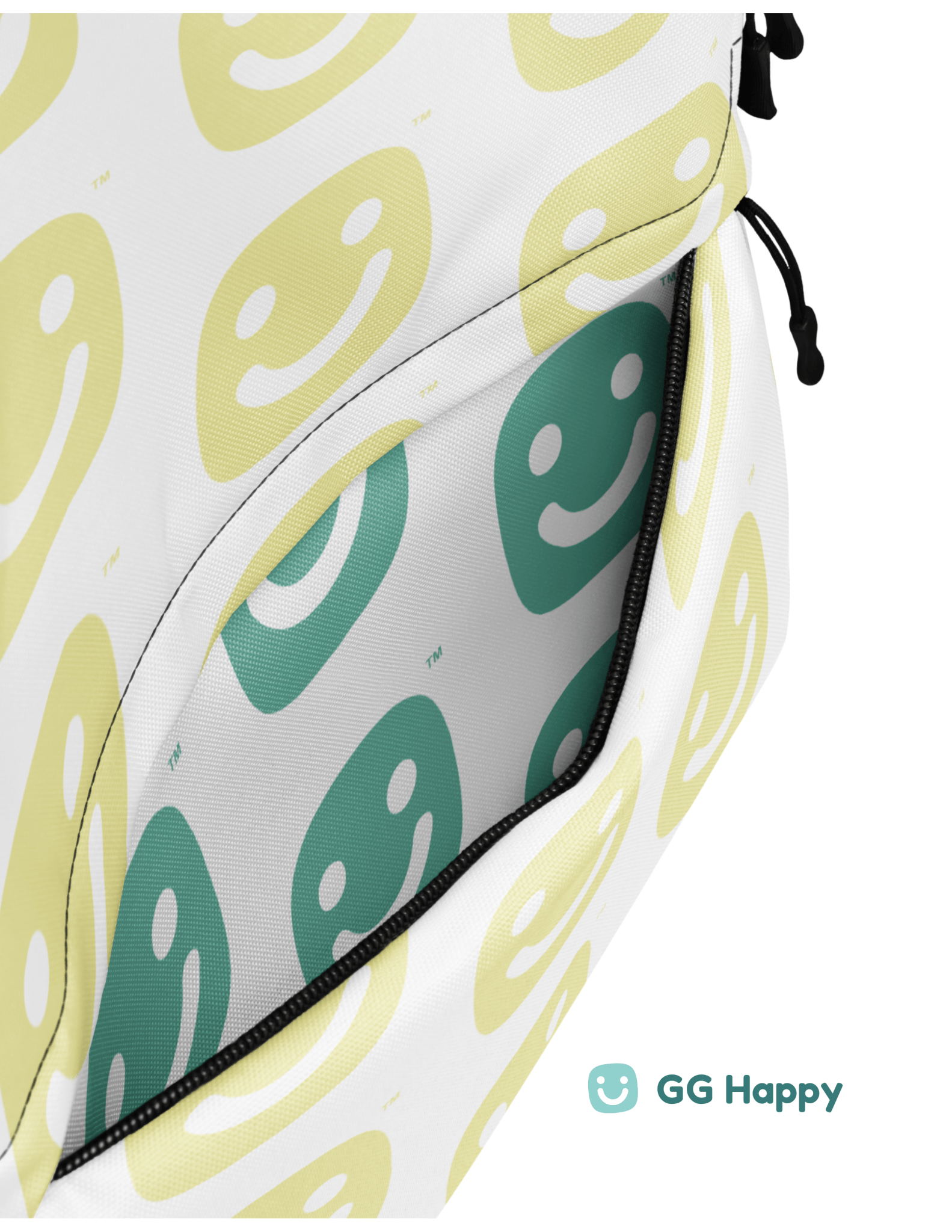 GG Happy™ “Be Bright • Be Happy • Be You” Backpack from Stay Bright Collection| Mindful Adventure Bag | Water - Resistant Laptop Backpack | Positive Vibes Everyday Carry - GG Happy