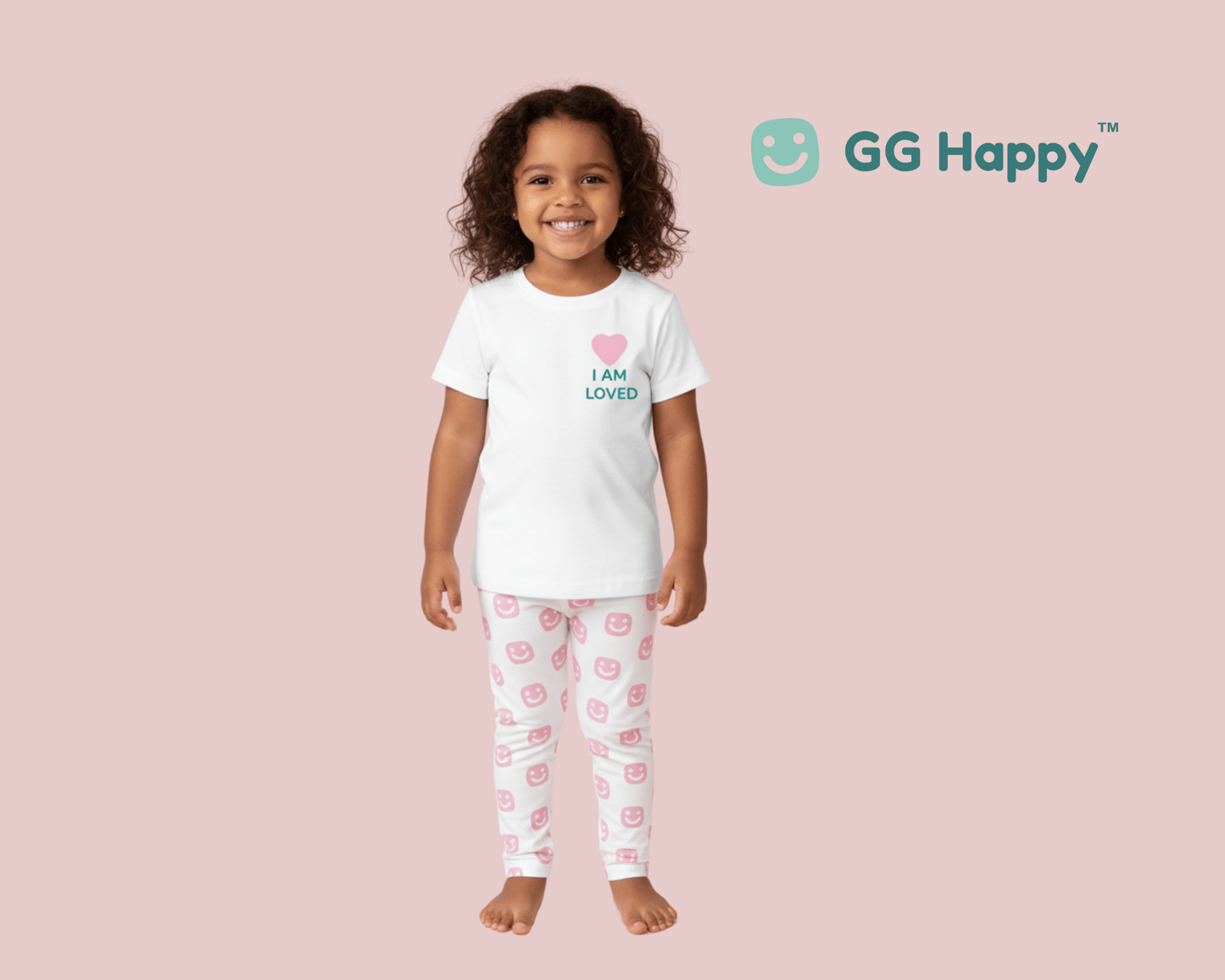 “I Am Loved” Toddler Tee – GG Happy™ Positive Affirmation Shirt - GG Happy