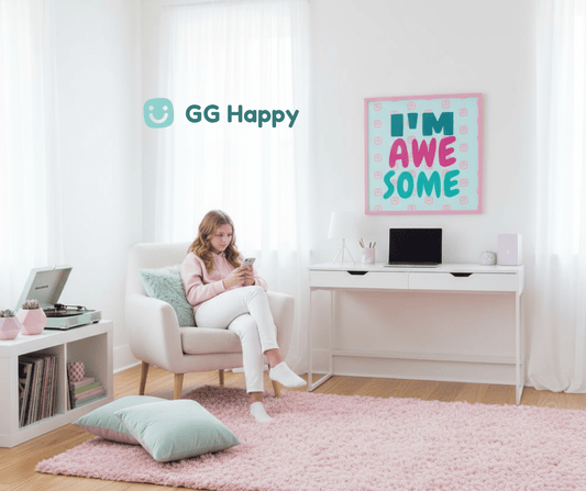 I'M AWESOME GG Happy Poster - GG Happy