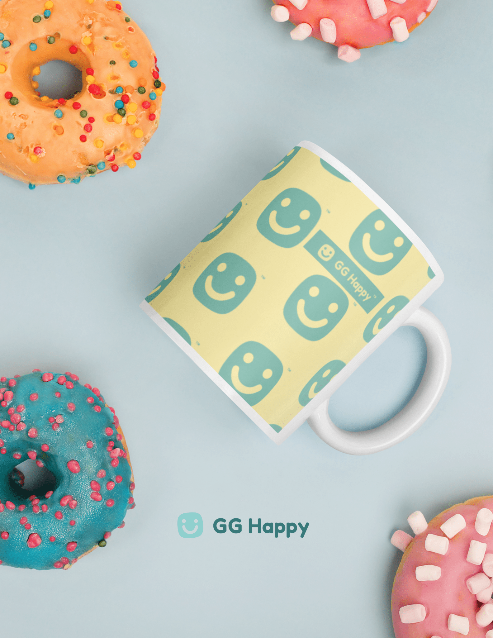 GG Happy™ “Stay Bright • Be Happy • Be You” Glossy Mug | Positive Affirmation Coffee Cup | Mindful Morning Drinkware - GG Happy