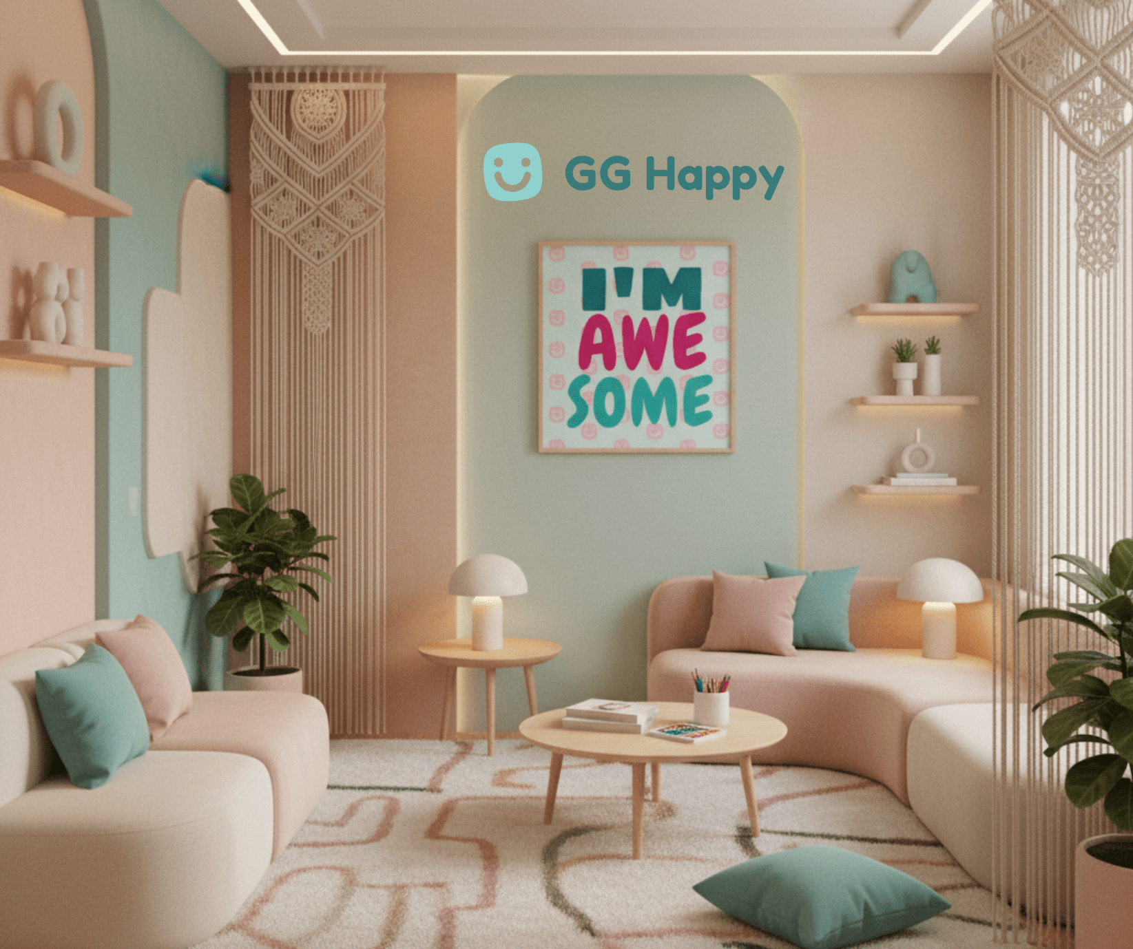 I'M AWESOME GG Happy Poster - GG Happy