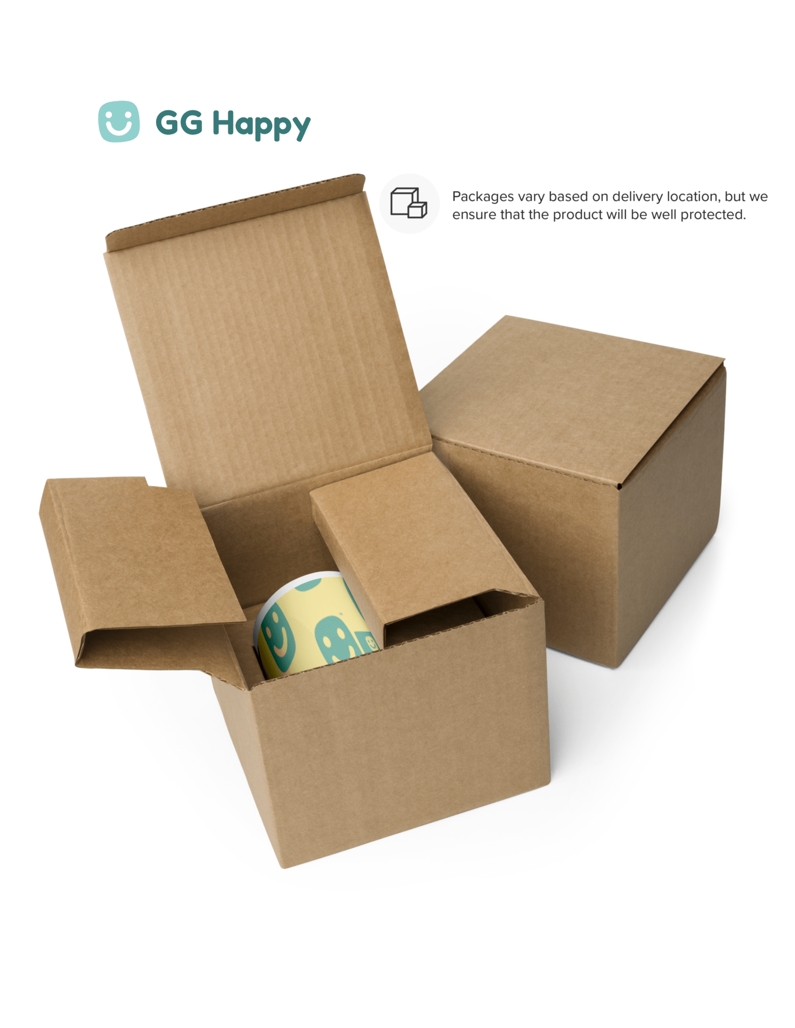 GG Happy™ “Stay Bright • Be Happy • Be You” Glossy Mug | Positive Affirmation Coffee Cup | Mindful Morning Drinkware - GG Happy