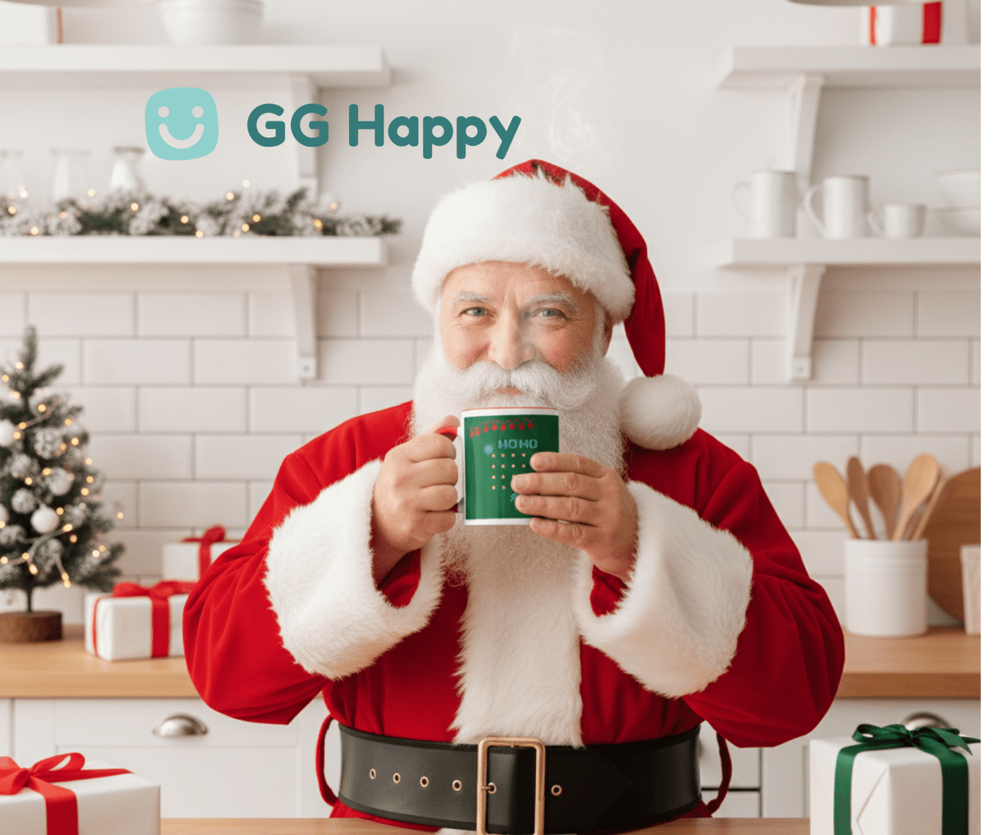 Papa Claus Fuel Mug | GG Happy™ Cozy Hearts Christmas Collection - GG Happy
