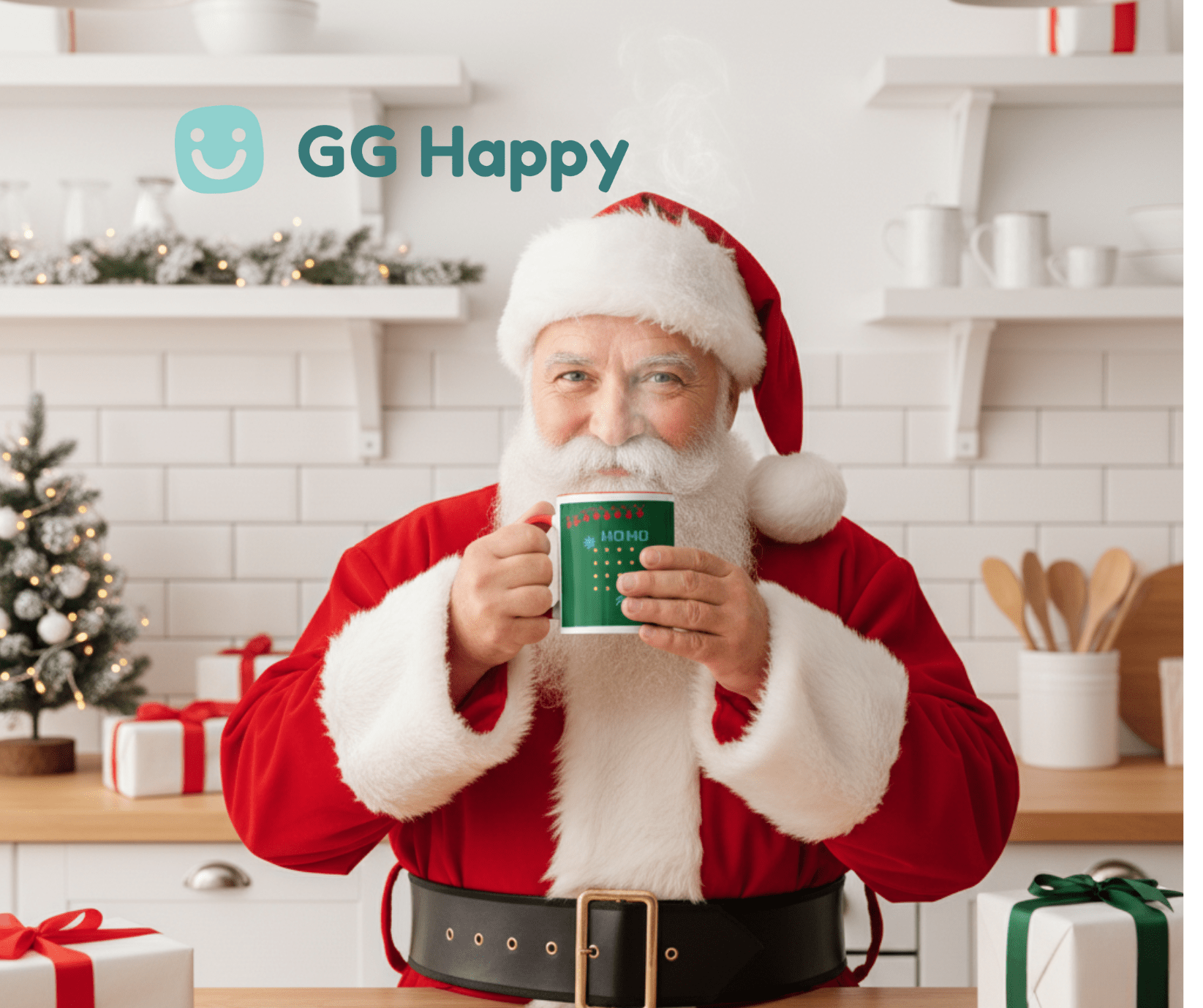 Papa Claus Fuel Mug | GG Happy™ Cozy Hearts Christmas Collection - GG Happy