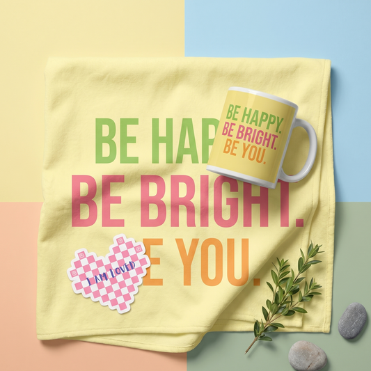 Sunshine Feelings Bundle — Mug + Towel + Sticker | GG Happy™