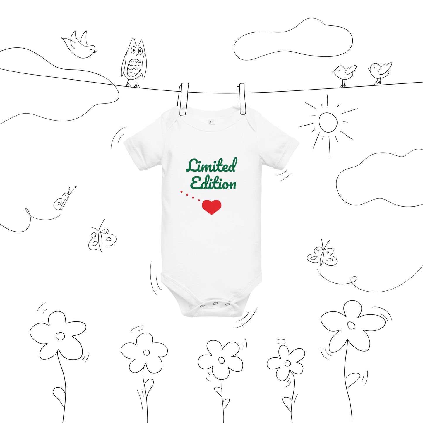 Baby short sleeve one piece - GG Happy