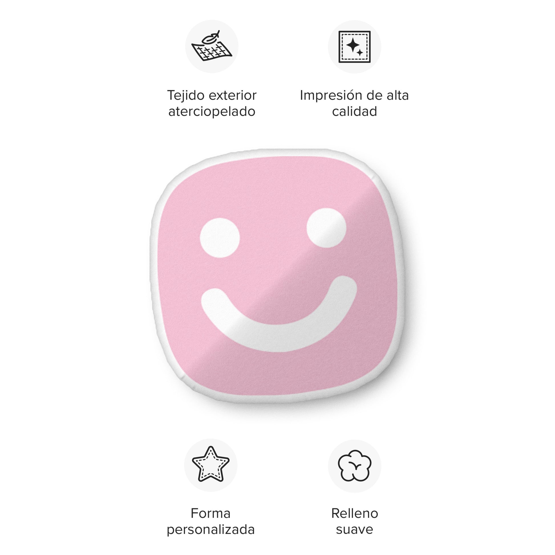 Snuggle into joy with our GG Happy™ Custom - Shaped Pillow — soft, squishy, and made to brighten any space. - GG Happy