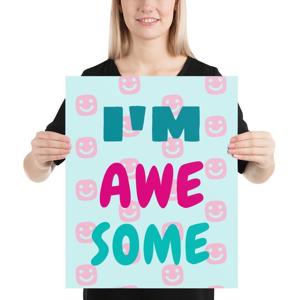 I'M AWESOME GG Happy Poster - GG Happy