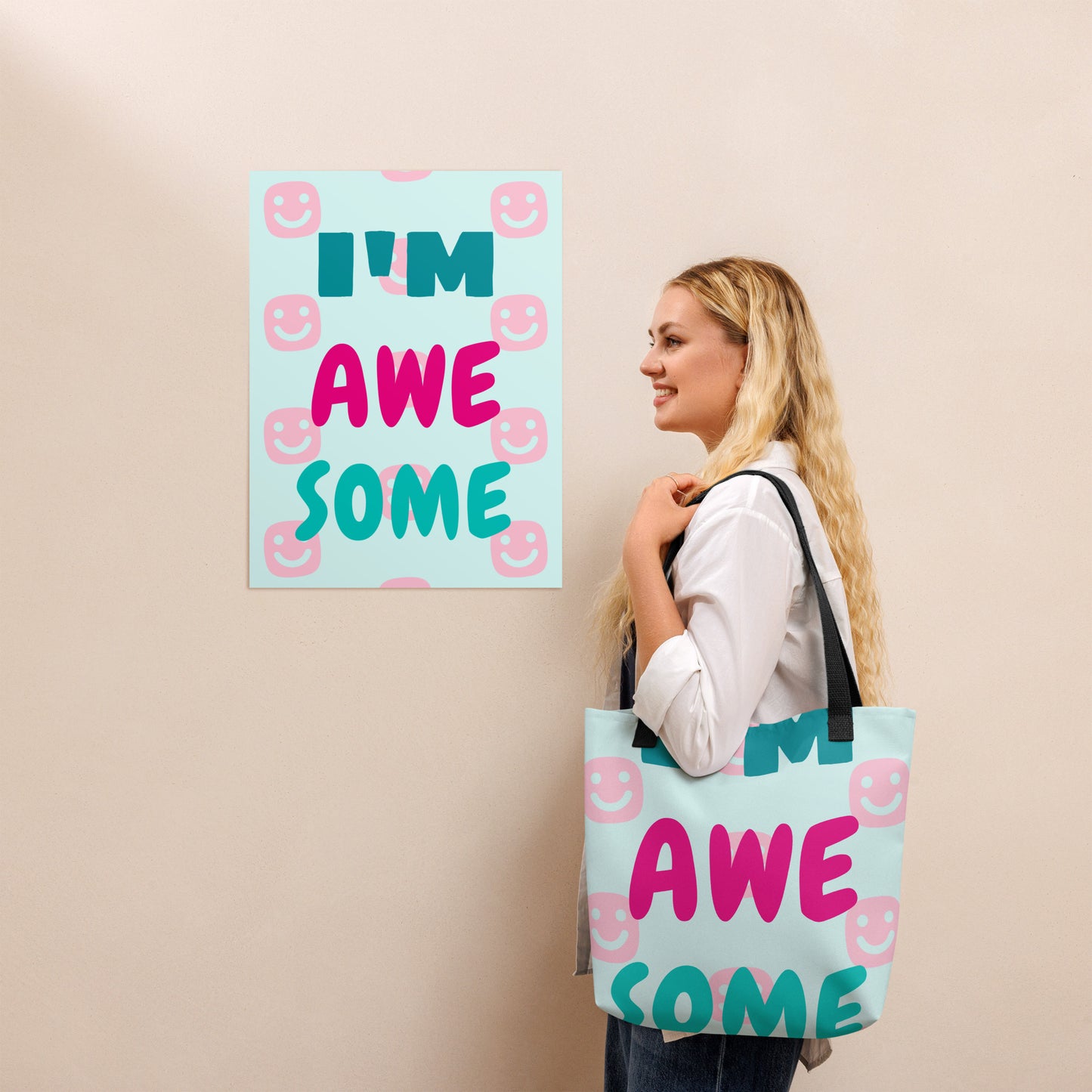 I'M AWESOME GG Happy Poster - GG Happy