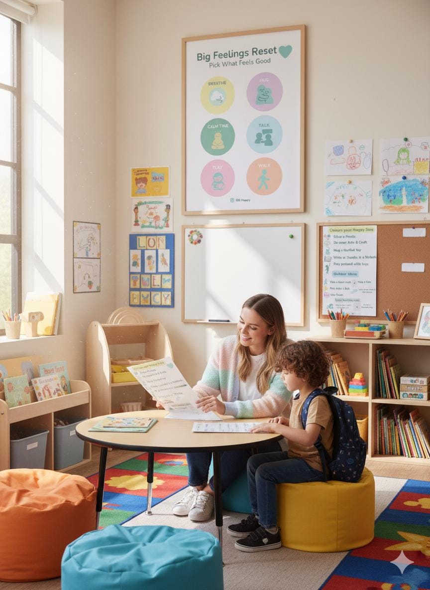 Calm Down Corner Printable: Emotional Regulation Activity (PDF Download) - GG Happy