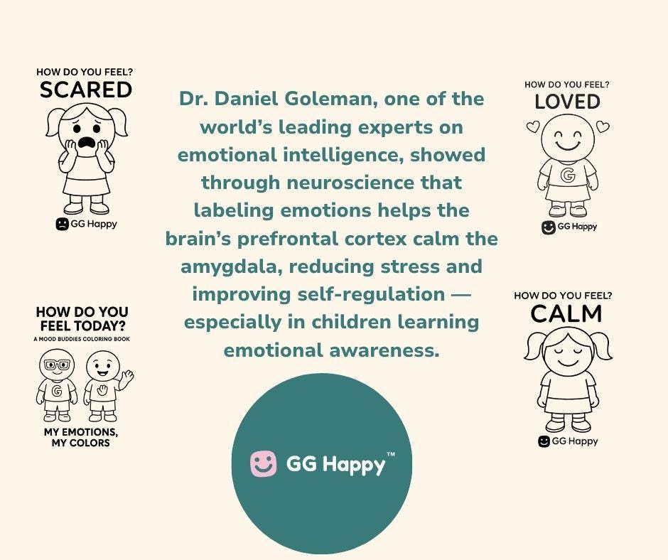Mood Buddies Coloring Book: Kids Emotional Awareness (Printable PDF) - GG Happy