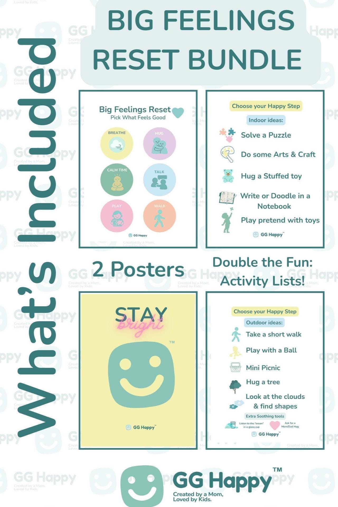 Calm Down Corner Printable: Emotional Regulation Activity (PDF Download) - GG Happy