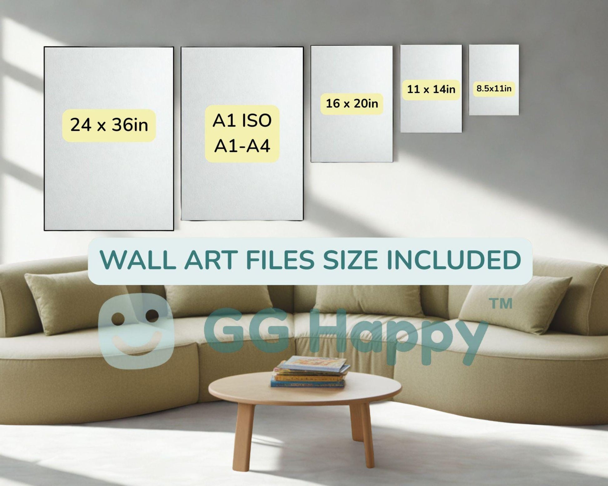 Mental Health Posters: Kids Emotional Tracker, Calm Corner Art (Digital Download) - GG Happy