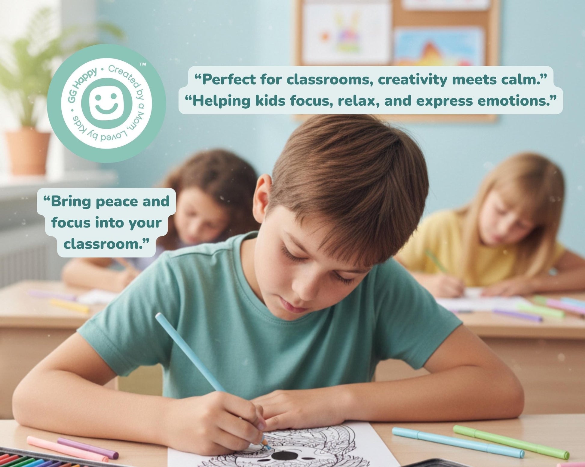 50 Kids Mandalas Coloring Pages | Mindful Coloring for Kids | Classroom Calm Activities | Printable Emotional Regulation Art - GG Happy