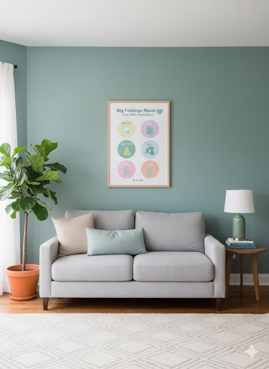 Calm Down Corner Printable: Emotional Regulation Activity (PDF Download) - GG Happy