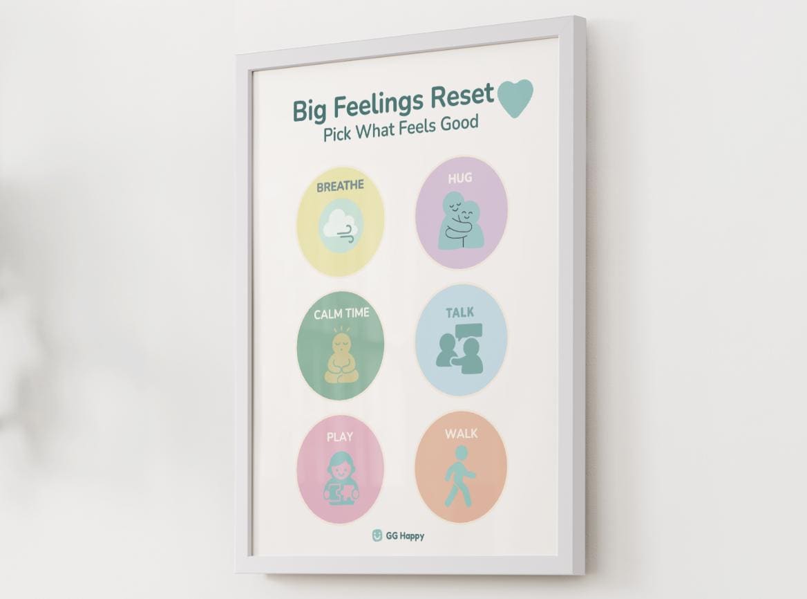 Calm Down Corner Printable: Emotional Regulation Activity (PDF Download) - GG Happy