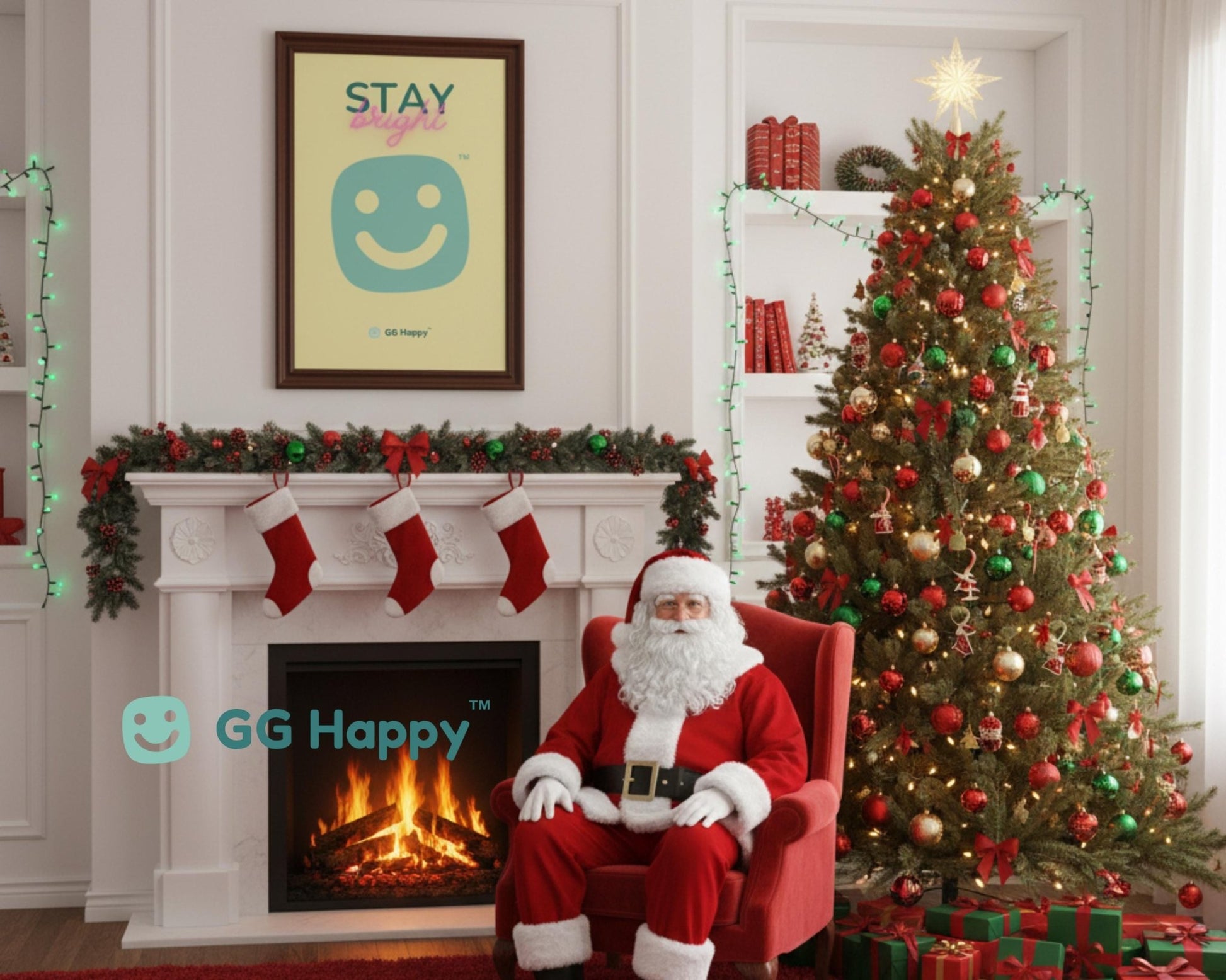 Stay Bright Matte Vertical Poster – GG Happy™ Collection | Cheerful Wall Art | Positive Vibes Home Decor | Mindful & Happy Gift for Friends - GG Happy