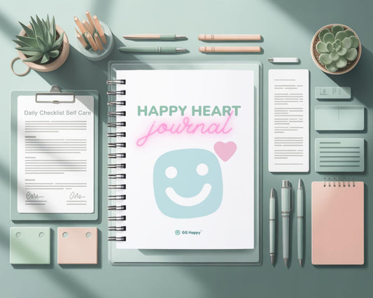 Find Your Calm | Happy Heart Journal for Kids & Adults | 10 - Day Gratitude Challenge Printable | Self - Care (Instant Download) - GG Happy
