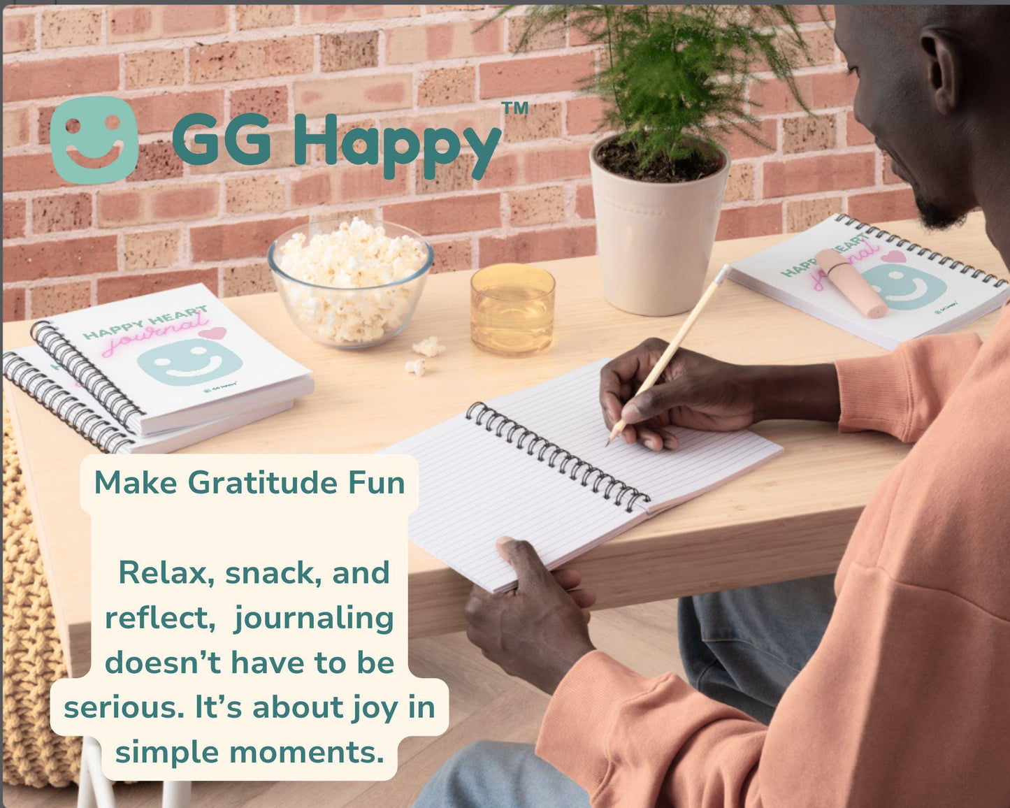 Find Your Calm | Happy Heart Journal for Kids & Adults | 10 - Day Gratitude Challenge Printable | Self - Care (Instant Download) - GG Happy