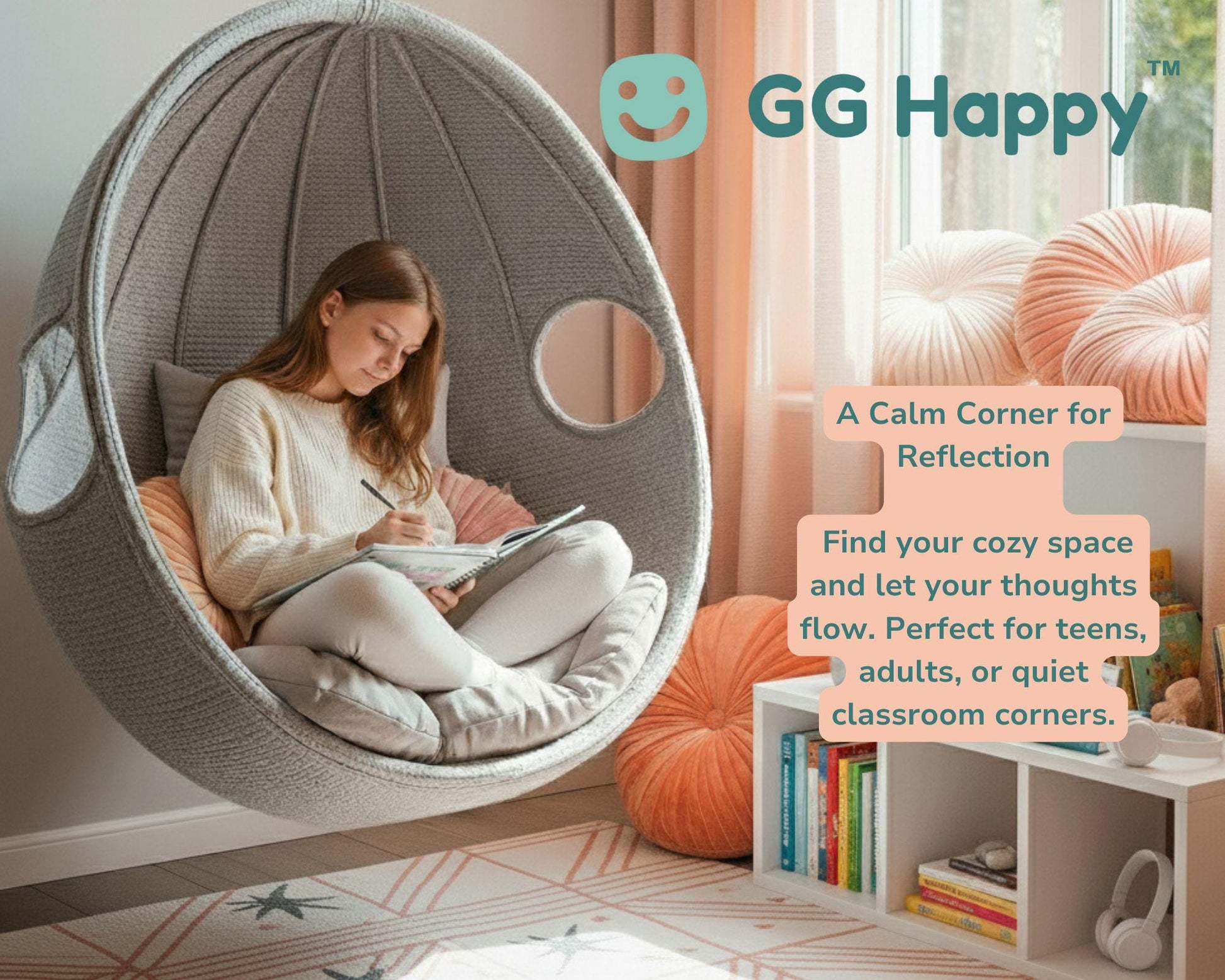 Find Your Calm | Happy Heart Journal for Kids & Adults | 10 - Day Gratitude Challenge Printable | Self - Care (Instant Download) - GG Happy