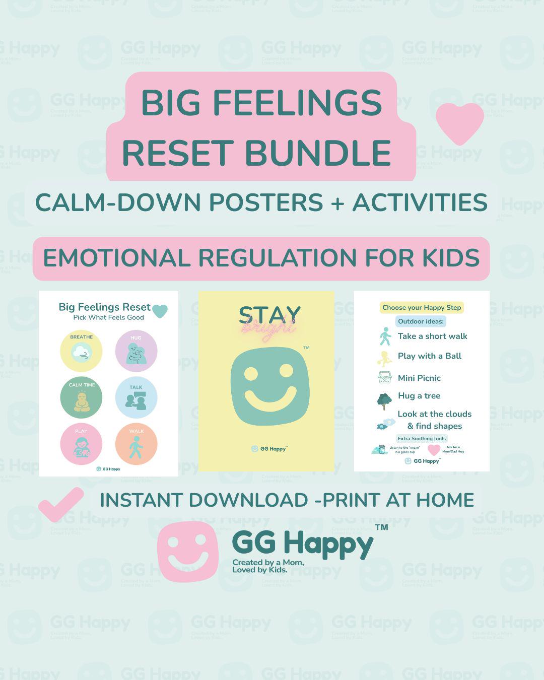 Calm Down Corner Printable: Emotional Regulation Activity (PDF Download) - GG Happy