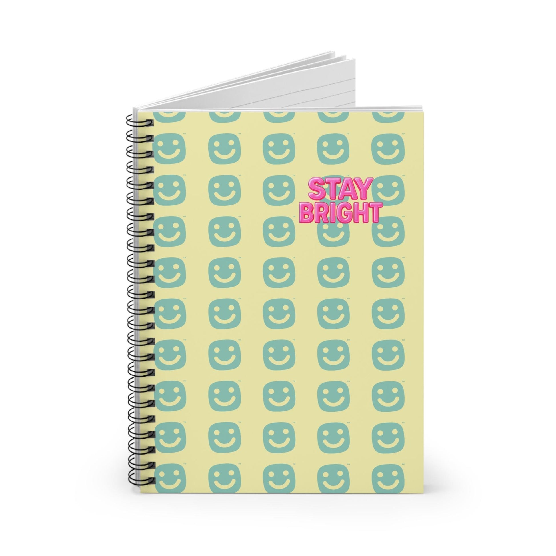 Stay Bright Notebook - Journal, School Notes, Teen Stationery, Positive Affirmations, Back - to - School Gift - GG Happy