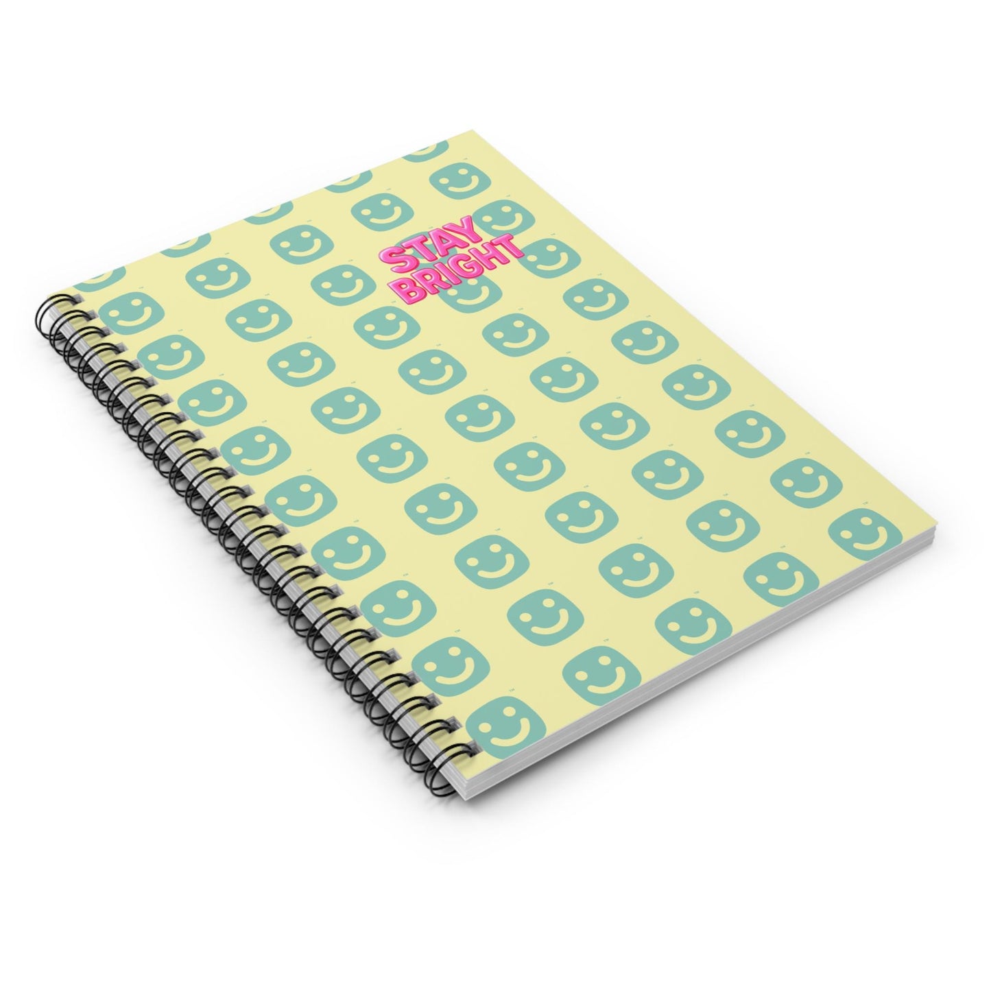 Stay Bright Notebook - Journal, School Notes, Teen Stationery, Positive Affirmations, Back - to - School Gift - GG Happy
