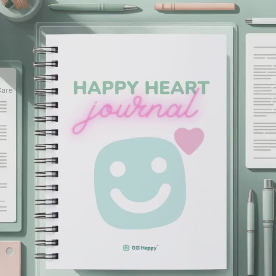 Find Your Calm | Happy Heart Journal for Kids & Adults | 10-Day Gratitude Challenge Printable | Self-Care (Instant Download)