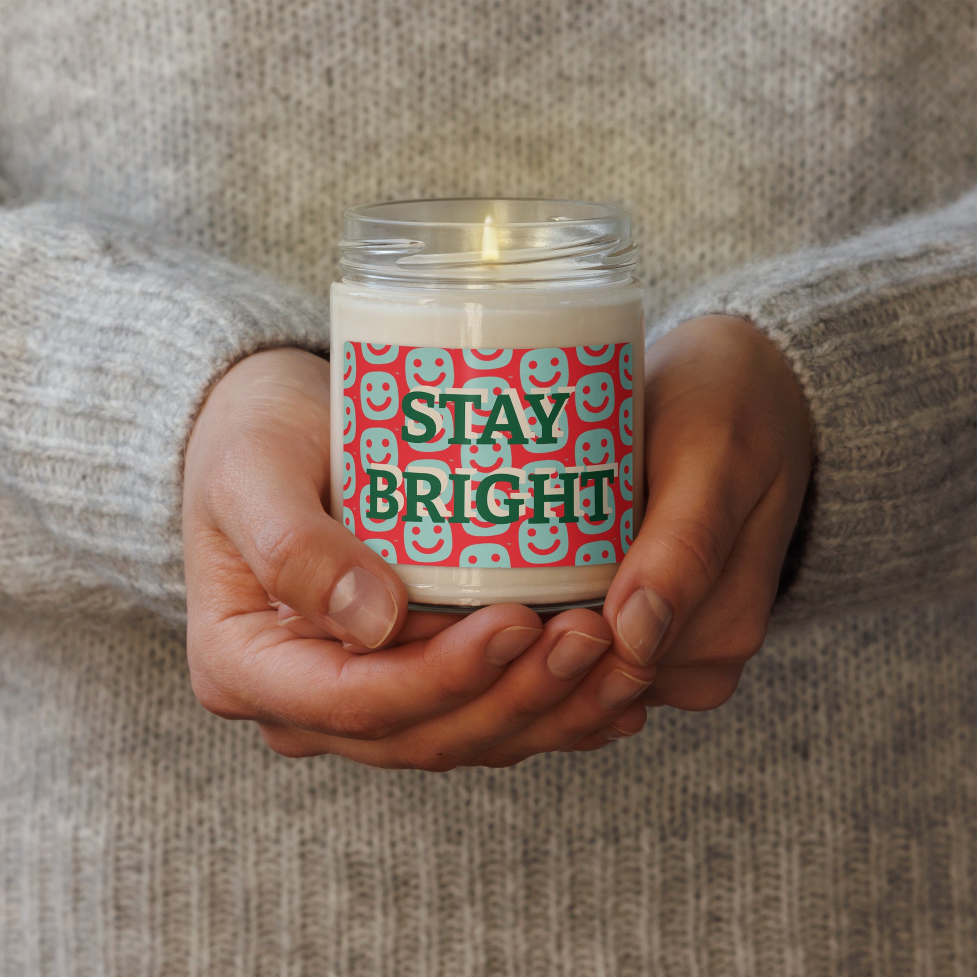 Scented soy candle Stay Bright This Christmas with our Cozy Hearts from GG Happy - GG Happy