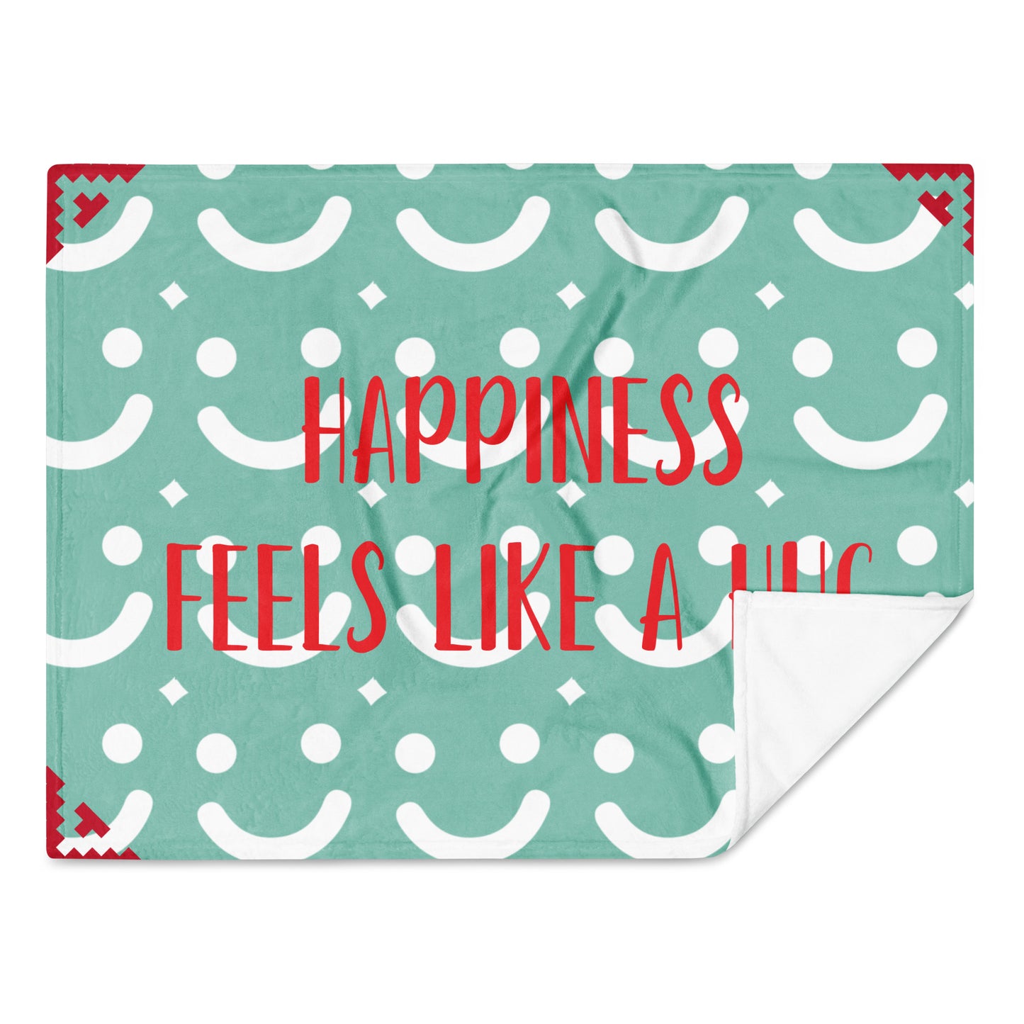 Throw Blanket “Cozy Heart’s ” Feels Like a Hug| GG Happy™ Collection | Cozy Holiday Gift | Cheerful & Soft Home Decor - GG Happy