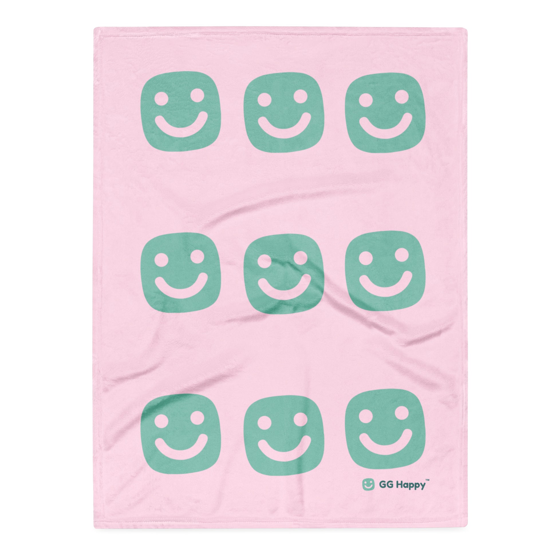 Stay Bright Throw Blanket – Pink Edition | GG Happy™ Collection | Cozy Christmas Gift | Positive Vibes Home Decor - GG Happy