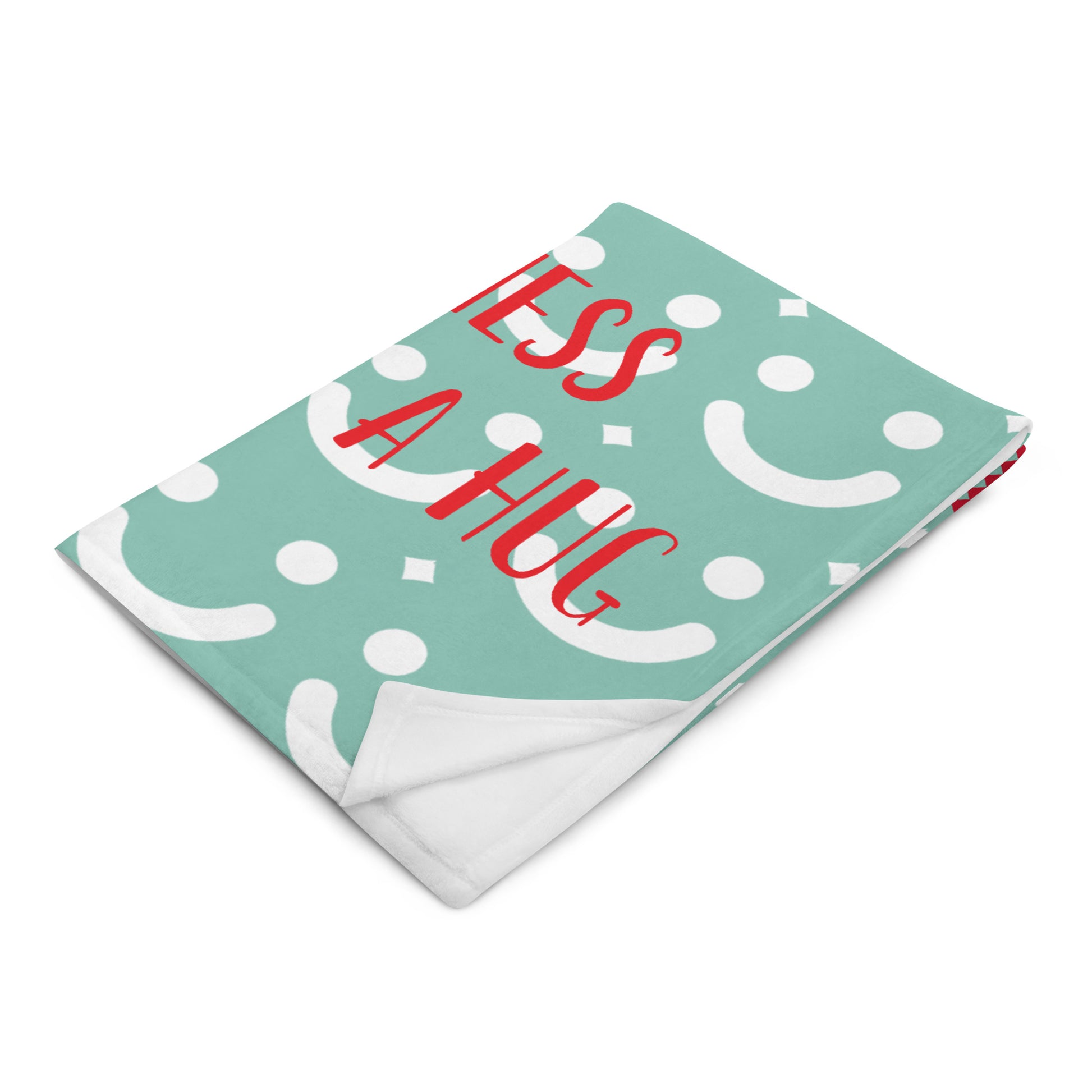 Throw Blanket “Cozy Heart’s ” Feels Like a Hug| GG Happy™ Collection | Cozy Holiday Gift | Cheerful & Soft Home Decor - GG Happy