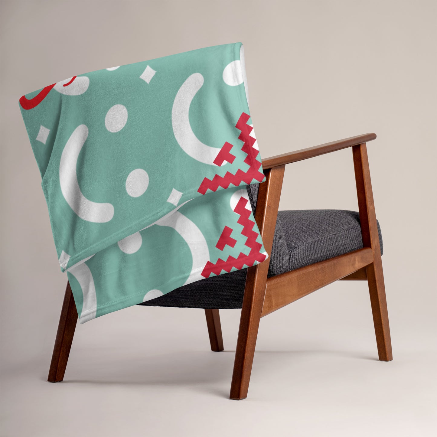 Throw Blanket “Cozy Heart’s ” Feels Like a Hug| GG Happy™ Collection | Cozy Holiday Gift | Cheerful & Soft Home Decor - GG Happy