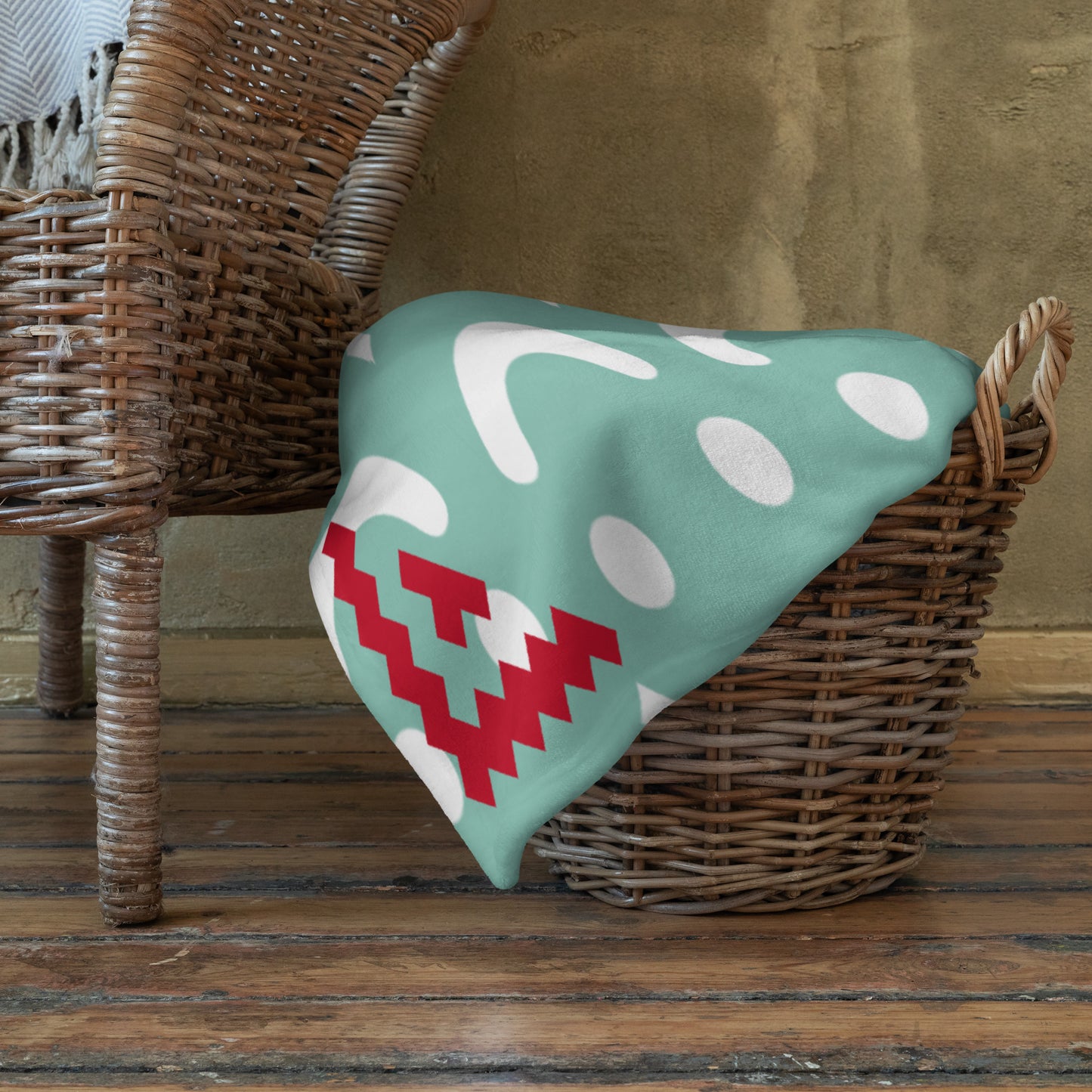 Throw Blanket “Cozy Heart’s ” Feels Like a Hug| GG Happy™ Collection | Cozy Holiday Gift | Cheerful & Soft Home Decor - GG Happy