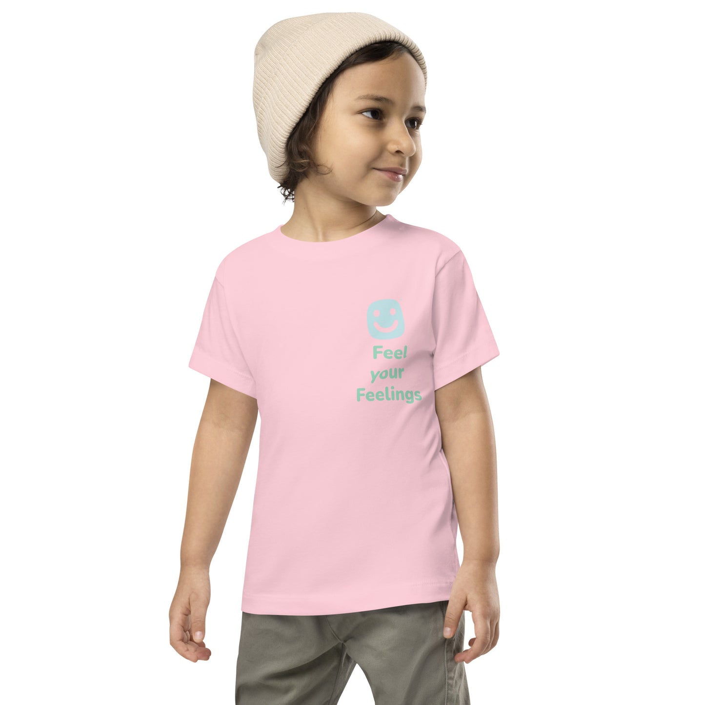 GG Happy™ “Feel Your Feelings” Toddler Short Sleeve Tee - GG Happy