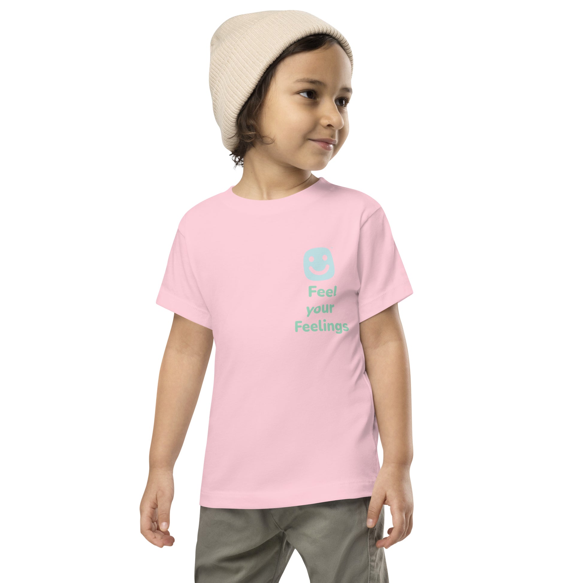 GG Happy™ “Feel Your Feelings” Toddler Short Sleeve Tee - GG Happy