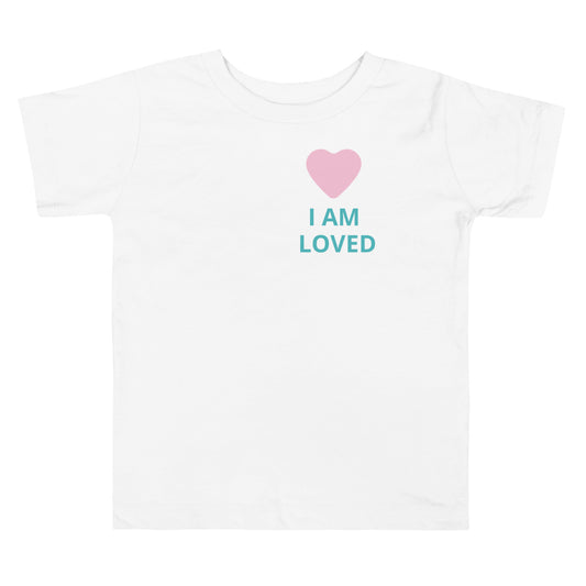 “I Am Loved” Toddler Tee – GG Happy™ Positive Affirmation Shirt - GG Happy