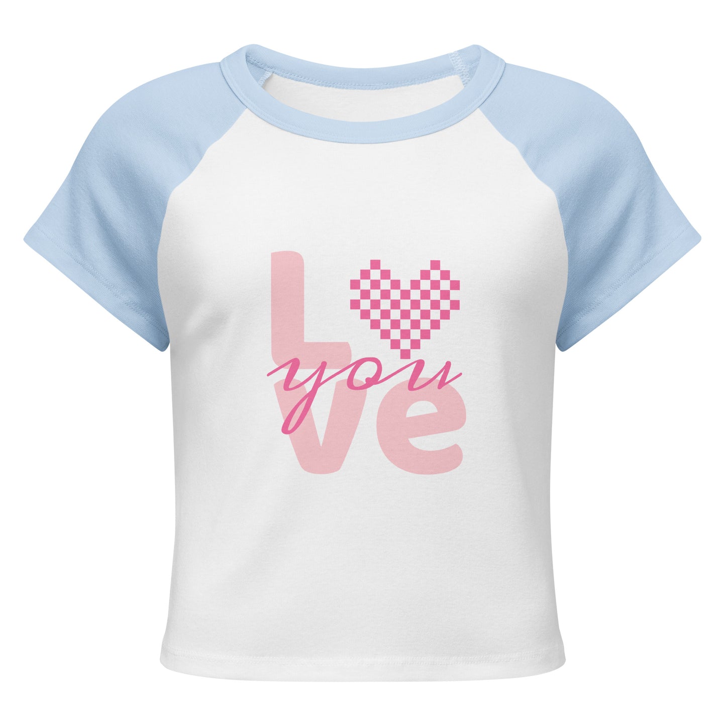 Women’s micro rib raglan baby tee - GG Happy