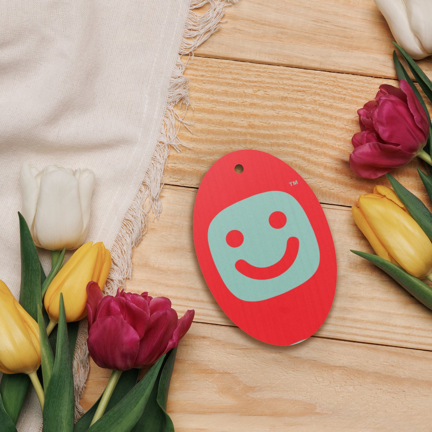 Cozy Wooden Ornaments | GG Happy™ Collection | Double - Sided Hinoki Wood - GG Happy