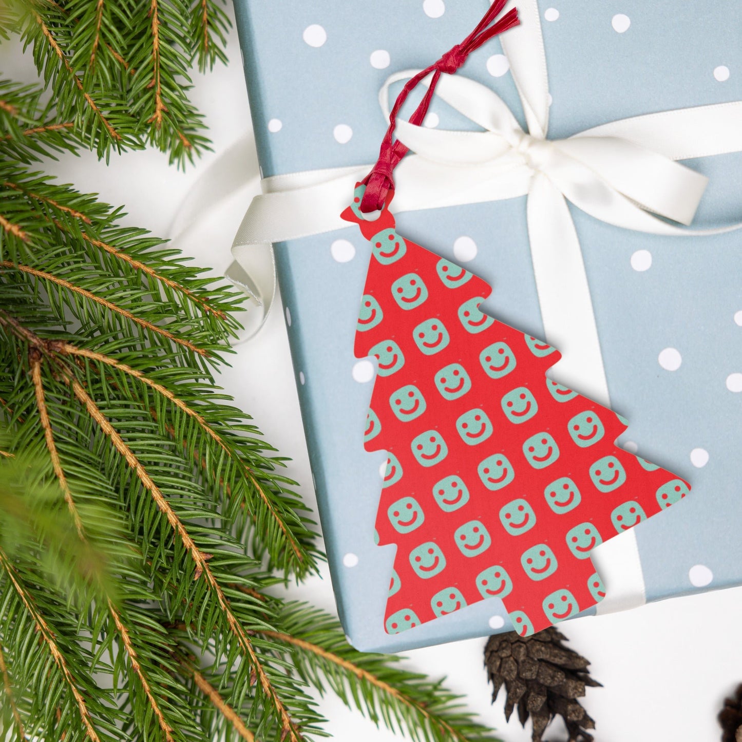 Cozy Wooden Ornaments | GG Happy™ Collection | Double - Sided Hinoki Wood - GG Happy