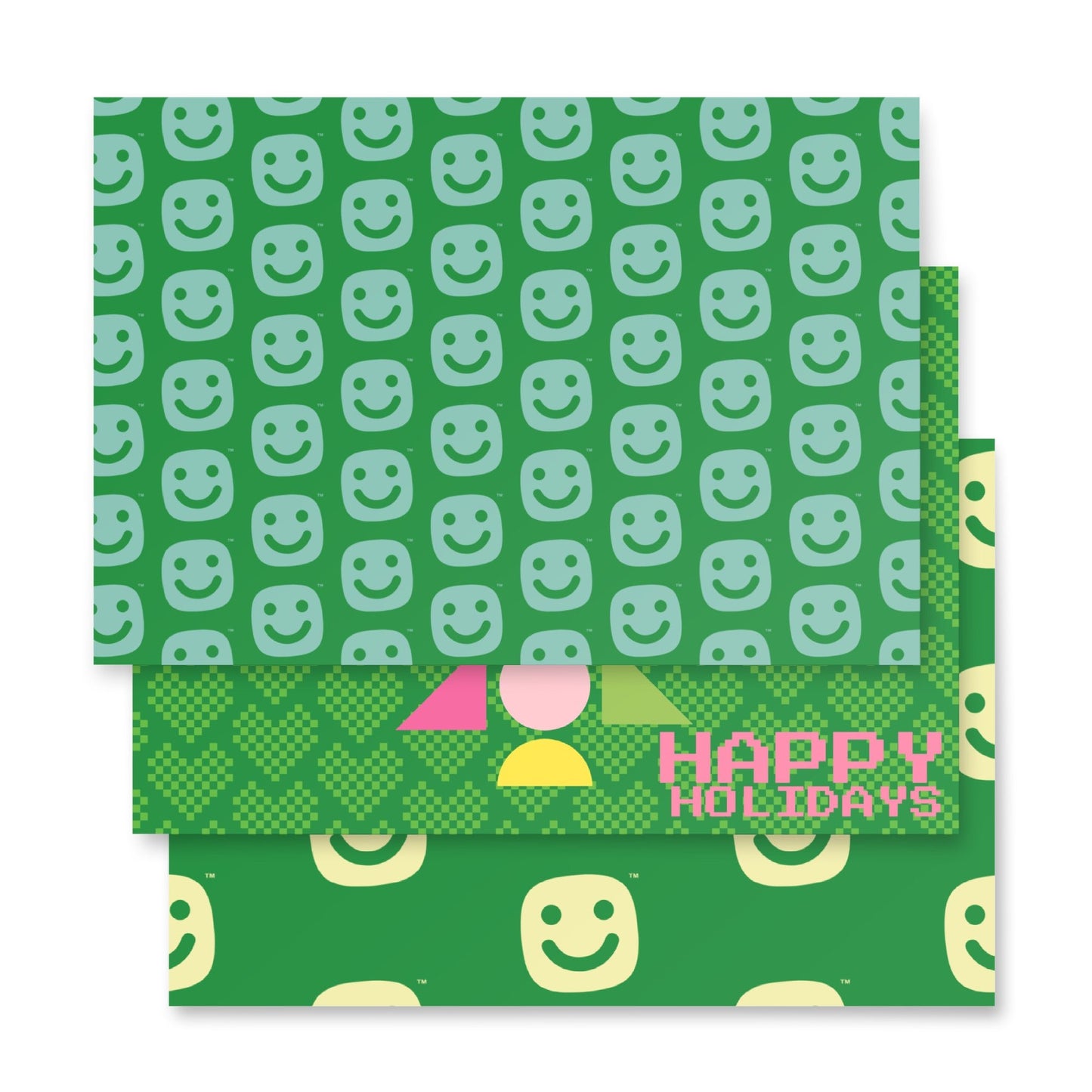 Wrapping paper sheets GG Happy™ Cozy Hearts Christmas Collection - GG Happy