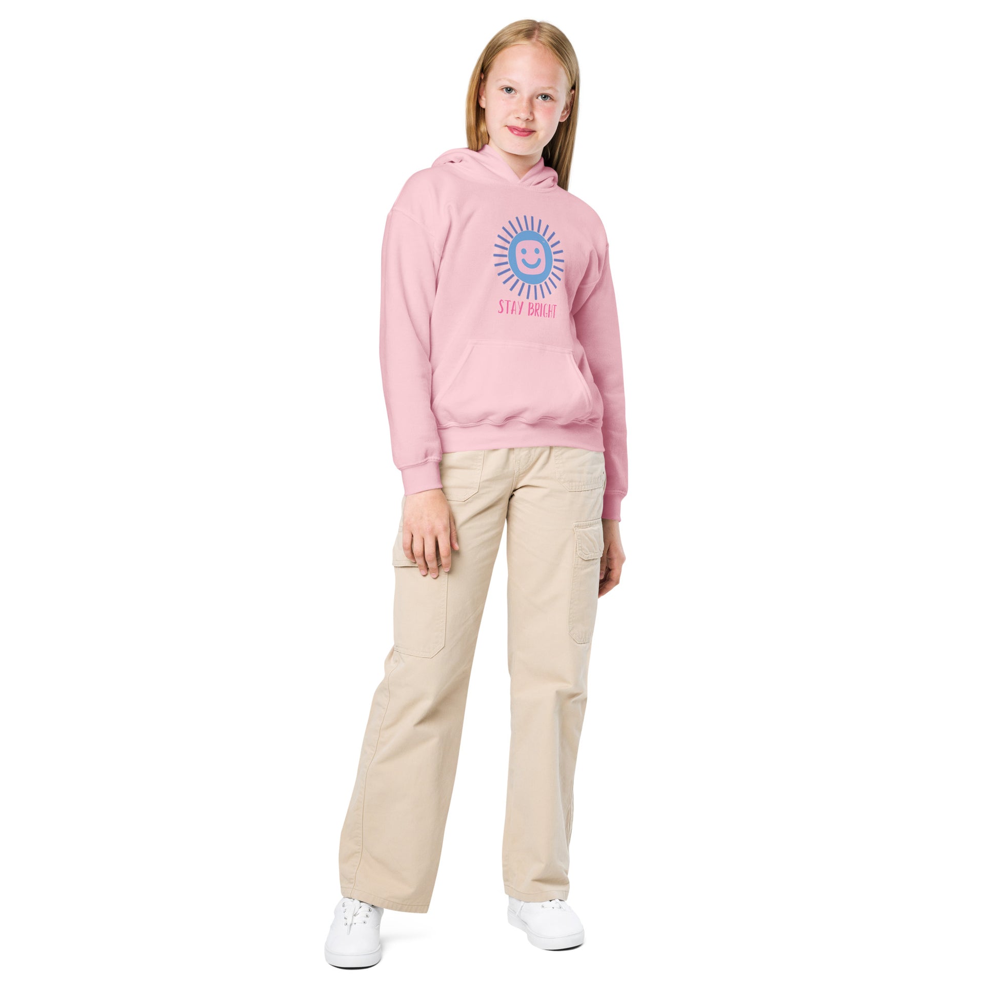 Stay Bright” Youth Hoodie | GG Happy™ Collection | Positive Kids Sweatshirt - GG Happy